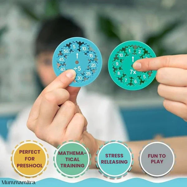 MathMaster™ – Quick Calculations | Spin & Solve | Hands-On Practice (Pack of 9)