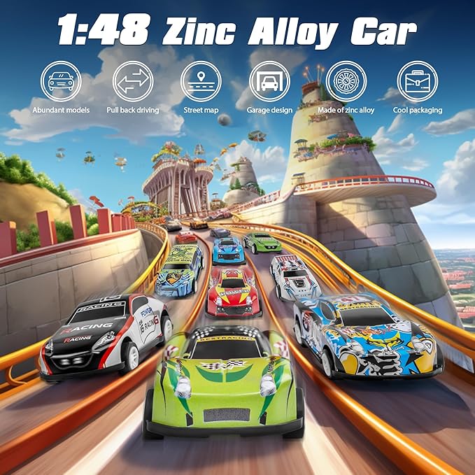 48PCS Die-Cast Pull Back Cars