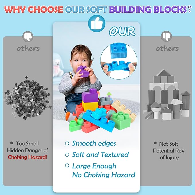 Soft Building Blocks 20Pcs (Large Size)