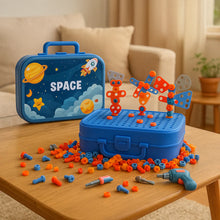 Children Creative Screw Tool Box Space Puzzle Game