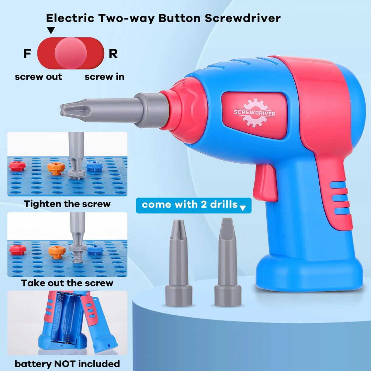 Children Creative Screw Tool Box Space Puzzle Game
