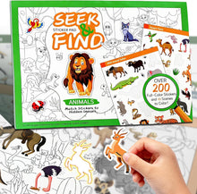 Kiddoland Seek & Find Sticker Activity Book – Adventure Scenes & Fun Learning for Kids
