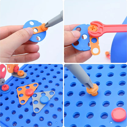 Children Creative Screw Tool Box Space Puzzle Game