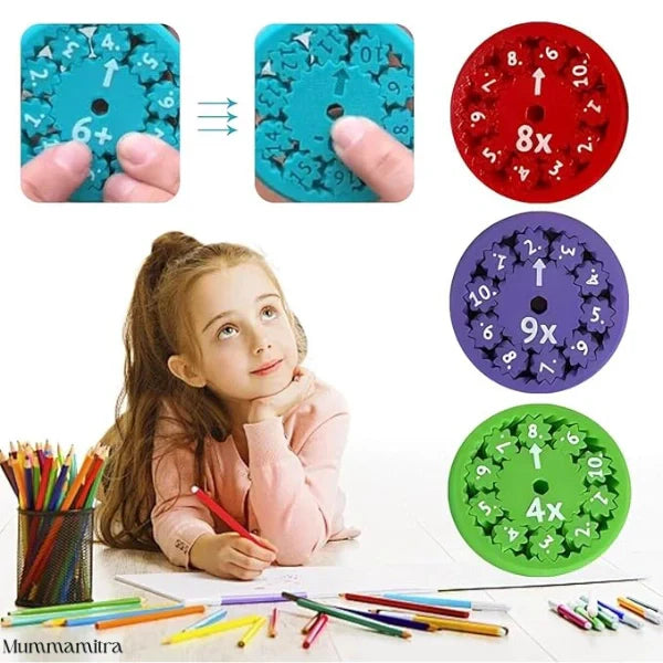 MathMaster™ – Quick Calculations | Spin & Solve | Hands-On Practice (Pack of 9)