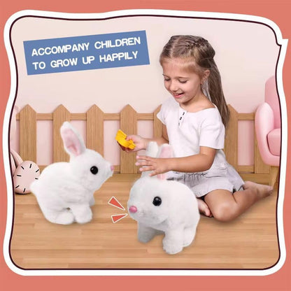 Kiddoland Hop-N-Wiggle Bunny – Interactive Walking & Twitching Rabbit Toy