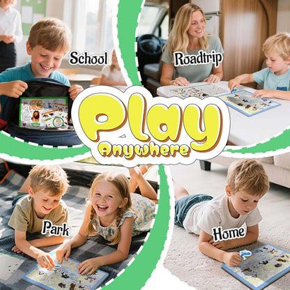 Kiddoland Seek & Find Sticker Activity Book – Adventure Scenes & Fun Learning for Kids