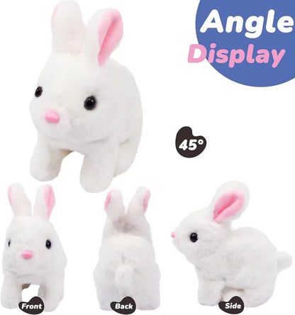 Kiddoland Hop-N-Wiggle Bunny – Interactive Walking & Twitching Rabbit Toy