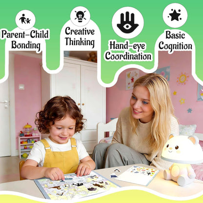 Kiddoland Seek & Find Sticker Activity Book – Adventure Scenes & Fun Learning for Kids