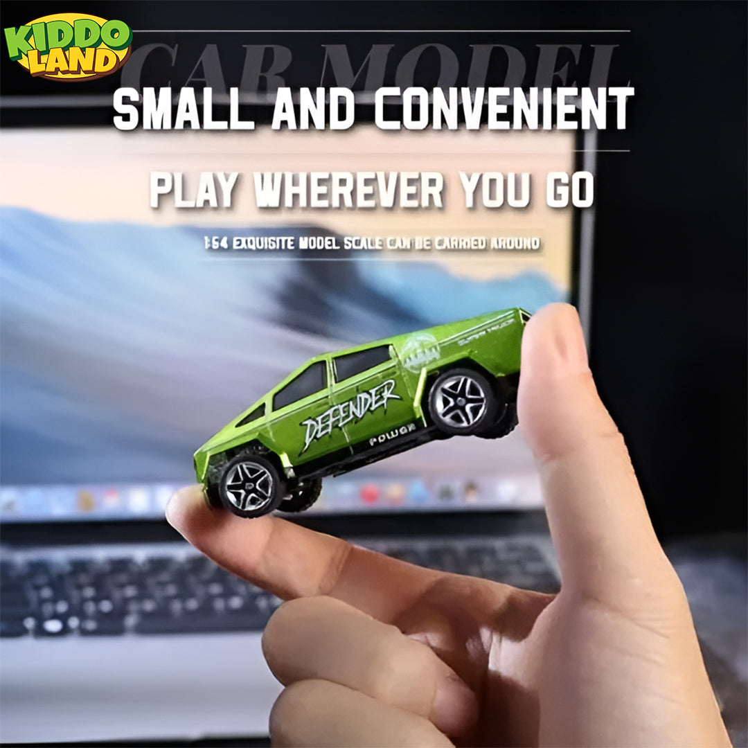 2-in-1 Miniature R/c CyberrTruck with Trailer & Led Lights Rechargeable 🏎️🕹️