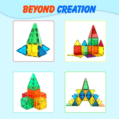 Magnetic Tiles Building Blocks  – STEM Building Toy for Kids