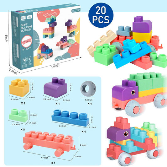 Soft Building Blocks 20Pcs (Large Size)