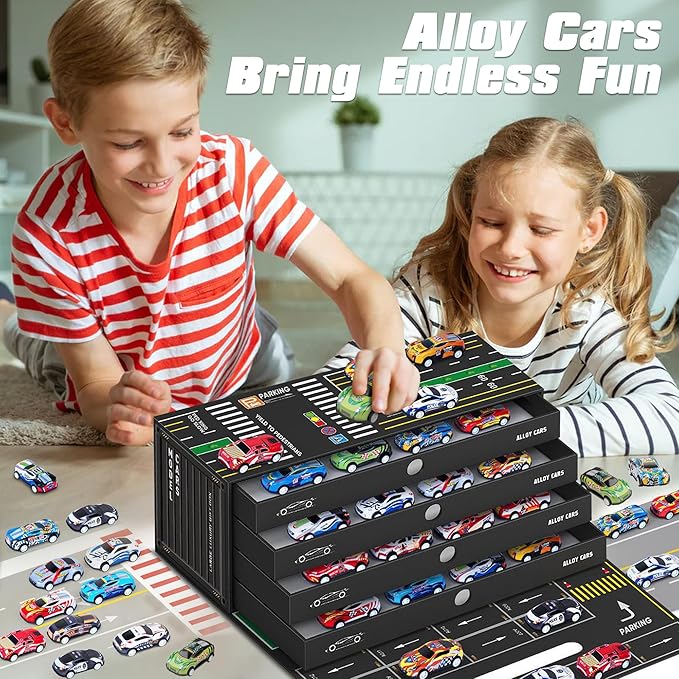 48PCS Die-Cast Pull Back Cars