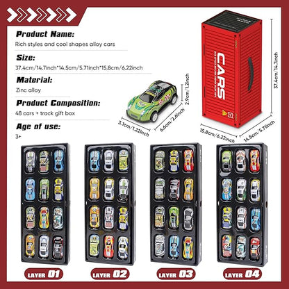 48PCS Die-Cast Pull Back Cars