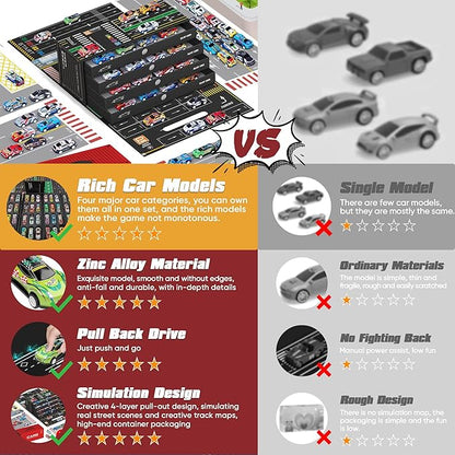 48PCS Die-Cast Pull Back Cars