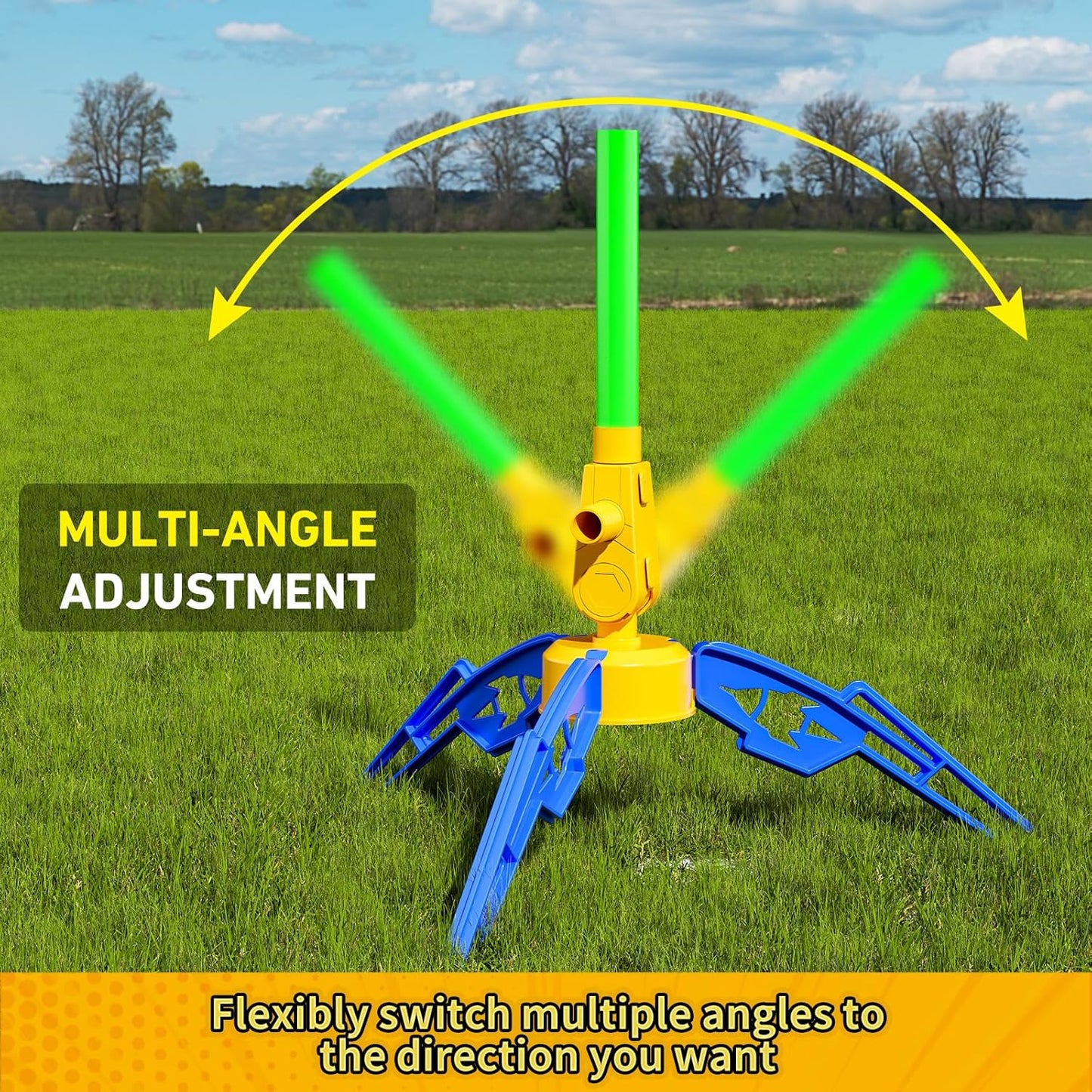 Stomp Rocket Launcher Stomp & Catch (3 Led Rockets)