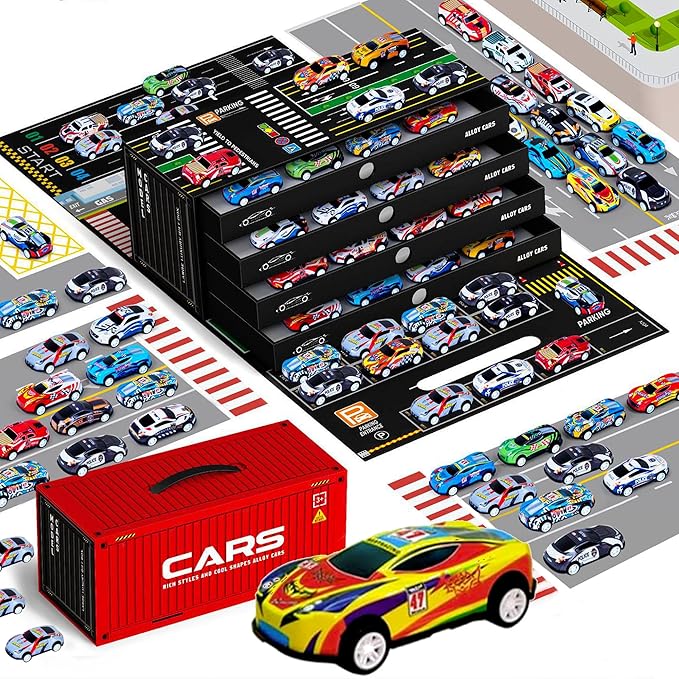 48PCS Die-Cast Pull Back Cars