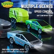 2-in-1 Miniature R/c CyberrTruck with Trailer & Led Lights Rechargeable 🏎️🕹️