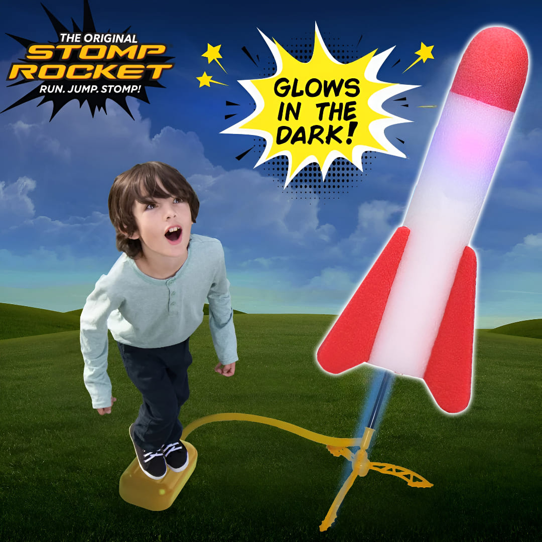 Stomp Rocket Launcher Stomp & Catch (3 Led Rockets)