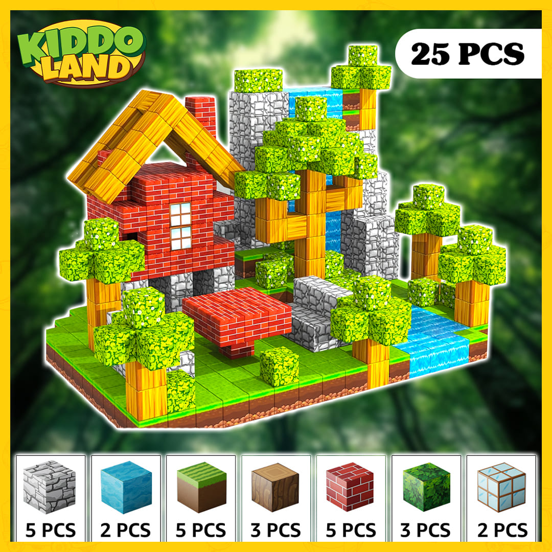Magnetic Building Blocks + FREE 6000 Pages 7 IN 1 PDF Worksheet For Kids