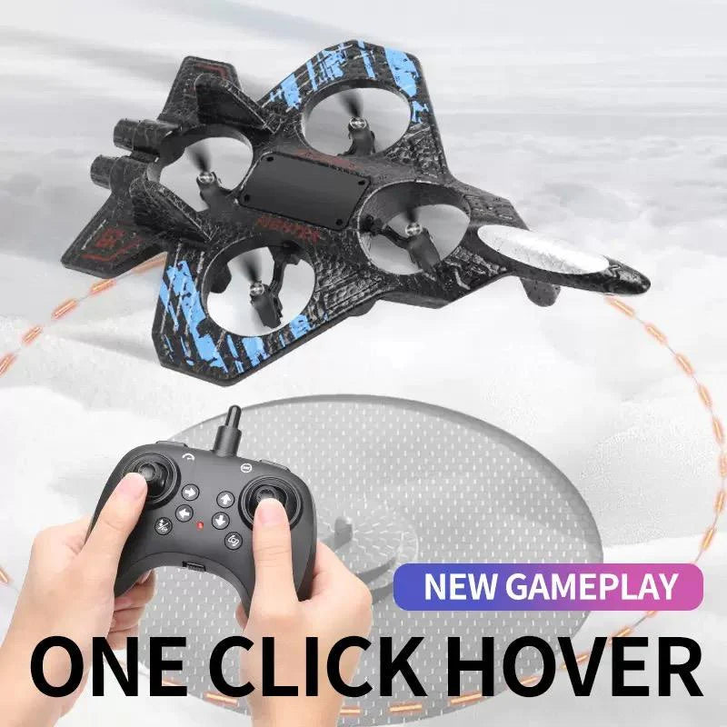 Air Warrior RC Jet – Remote Control Mini Drone Plane 360 Flips & Easy ...
