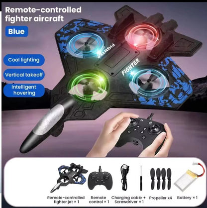 Air Warrior RC Jet – Remote Control Mini Drone Plane 360 Flips & Easy Fly Fun