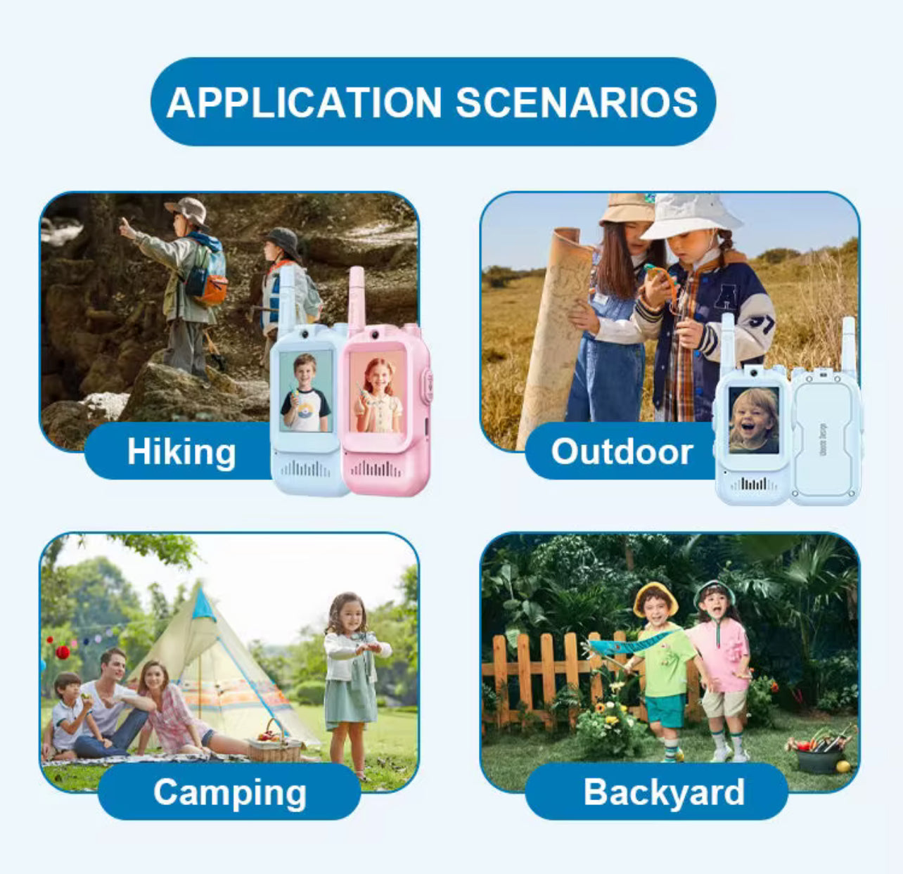 Kids Interactive Video Walkie Talkies – Real‑Time Video & Voice Playset