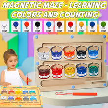 Magnetic Color & Number Maze Board Toy