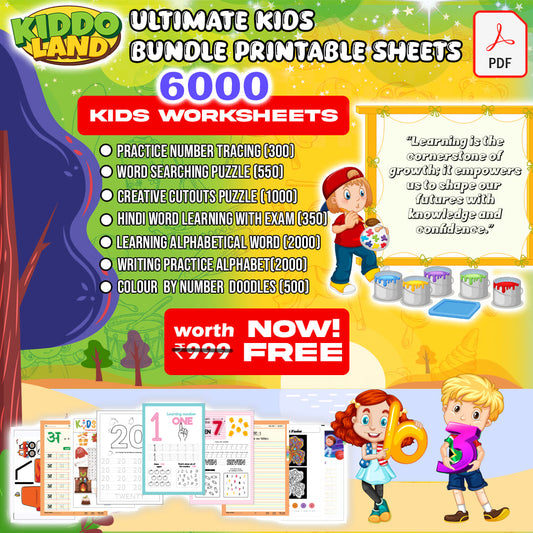 Magnetic Building Blocks + FREE 6000 Pages 7 IN 1 PDF Worksheet For Kids