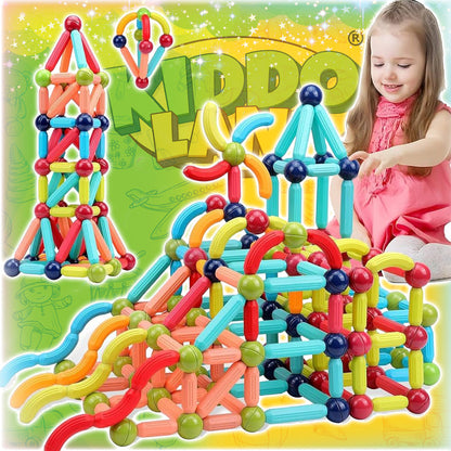 Magnetic Building Blocks + FREE 6000 Pages 7 IN 1 PDF Worksheet For Kids