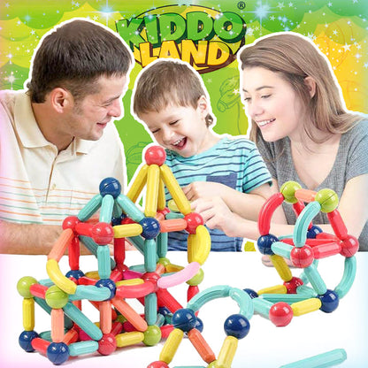 Magnetic Building Blocks + FREE 6000 Pages 7 IN 1 PDF Worksheet For Kids