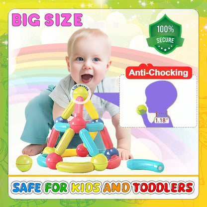 Magnetic Building Blocks + FREE 6000 Pages 7 IN 1 PDF Worksheet For Kids
