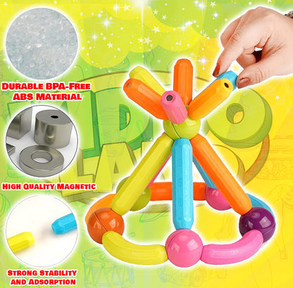 Magnetic Building Blocks + FREE 6000 Pages 7 IN 1 PDF Worksheet For Kids