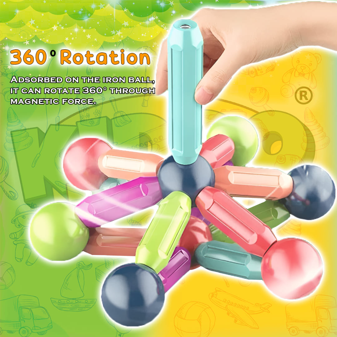 Magnetic Building Blocks + FREE 6000 Pages 7 IN 1 PDF Worksheet For Kids
