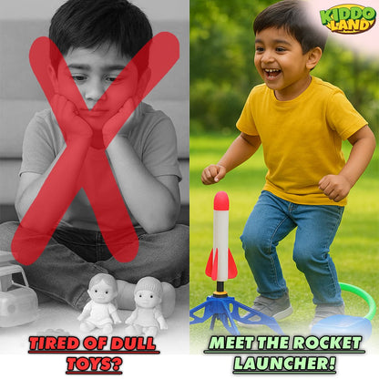Stomp Rocket Launcher Stomp & Catch (3 Led Rockets)